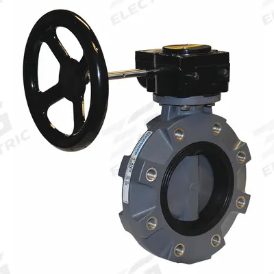 HAYWARD Butterfly Valve: 12 in Pipe Size, Concentric, 150 psi Max. Pressure (CWP) - PVC General-Service Butterfly Valves