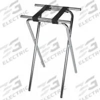 CSL Tray Stand: Steel, Chrome, 19 in Overall Wd, 31 in Overall Ht, 15 in Overall Dp (MPN 1053C). Key specifications — Material: Steel; Product Type: Tray Stand; Brand: CSL; Color: Chrome.