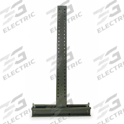 JARKE Upright: 8 ft x 9 1/2 in x 65 in, 12,530 lb Capacity/Side, 2 Sided, 9 Max Arms/Side - Heavy-Duty Pin-Lock Cantilever Rack Uprights