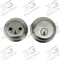 SCHLAGE Deadbolt Lock: Cylindrical, 1 3/8 in Door Thick - Max, Chrome (MPN B62N 626). Key specifications — ADA Compliant: Yes; Brand: SCHLAGE; Cylinder Core Type: Conventional Core Cylinder; Finish: Satin Chromium-Plated; Keyway Type: C; Visual Indicator Message: No Message; Includes Core: Core Included; Ligature Resistance: Not Ligature-Resistant.