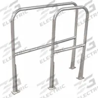 COTTERMAN Safety Railing,3ft.: Toe Board Not Included, 4 in x 3 in, Bolt-On Rail Mounting, Round (MPN AR3 C50 P6). Key specifications — Product Type: Handrail Section; Brand: COTTERMAN; Color: Natural; Handrail Shape: Round; Material: Aluminum; Number of Rail Levels: 2; Rail Mounting Style: Bolt-On.