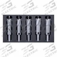 HOLEMAKER TECHNOLOGY Hole Cutter Set: 5 Pieces, 2 1/4 in Max. Cutting Dp, Carbide Tipped (MPN 101030-INSET2). Key specifications — attr1098245: HOLEMAKER TECHNOLOGY; attr1098234: Carbide Tipped.