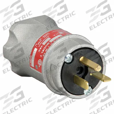 APPLETON ELECTRIC Straight Blade Plug: 6-20P, 250V AC, 20 A, 3 Pole - Hazardous-Location Plugs