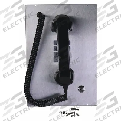HUBBELL GAI-TRONICS Front Panel: Metal, Panels, 354-001, 354, Gray, Industrial Telephone