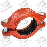 GRUVLOK Couplings: Rigid Bolted, 2 1/2 in x 2 1/2 in, Ductile Iron, NBR Seal, 750 psi (MPN 0390010221). Key specifications — Brand: GRUVLOK; Maximum Operating Pressure: 750 psi; Fitting Pipe Size: 2-1/2 in x 2-1/2 in.