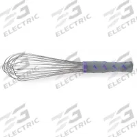 VOLLRATH Whip: 20 in Overall Lg, Nylon Handle, Purple Handle, NSF Certified, Purple (MPN 47003). Key specifications — Brand: VOLLRATH; Dishwasher Safe: No; Handle Material: Nylon; NSF Certified: Yes; Handle Color: Purple.