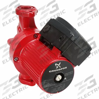 Grundfos Circulating Pump: 3/8 hp HP, 460V AC, Cast Iron, 2, 26 ft Max. Head, 11 in Face to Face - General-Purpose Inline Circulator Pumps