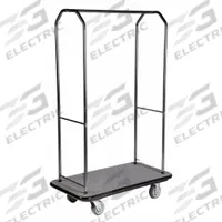 CSL Bellman Cart: 1 in Frame Dia, 43 in Overall Lg, 23 in Overall Dp, 72 1/2 in Overall Ht, Gray (MPN 2005BK-060-GRY). Key specifications — attr1036728: CSL; attr1036739: Powder Coated; attr1036747: Bellman Cart.