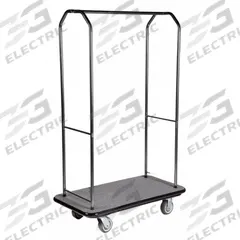 CSL Bellman Cart: 1 in Frame Dia, 43 in Overall Lg, 23 in Overall Dp, 72 1/2 in Overall Ht, Gray (MPN 2005BK-060-GRY). Key specifications — attr1036728: CSL; attr1036739: Powder Coated; attr1036747: Bellman Cart.