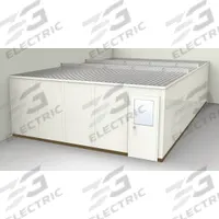 PORTA-FAB Modular In-Plant Office: 32 ft x 20 ft x 8 ft, 2 Walls, Steel-Covered Drywall, Beige (MPN GS2032-2). Key specifications — attr1283742: Beige; attr1283794: PORTA-FAB; attr1283748: STC 31; attr1283763: Steel.