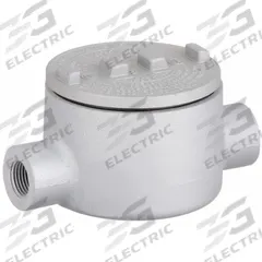 Conduit Outlet Body: Iron, GR, 2 in Trade Size, C Body, 76 cu in Body Capacity (MPN GRC200). Key specifications — Series: For Standard Body; Compatible Conduit Trade Size: 2 in; Thread Gender: Female; Hub Style: Threaded; Cover Included: Yes; Body Style: C; Connection Type: Threaded; Back Type: Round.