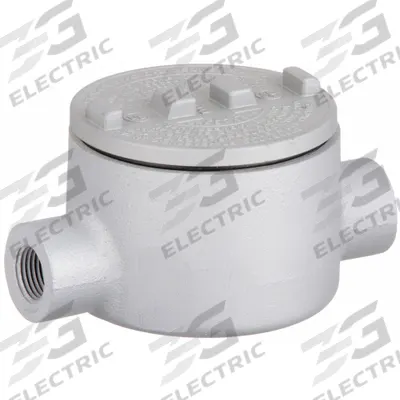 APPLETON ELECTRIC Conduit Outlet Body: Iron, GR, 2 in Trade Size, C Body - C Round Body - Straight Type