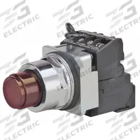 SIEMENS Illuminated Push Button: Illuminated, Extended Profile, Non-Metallic, 30 mm, 1NO/1NC (MPN 52PT6D2AB). Key specifications — Brand: SIEMENS; Action: Momentary; Series: Class 52; Push Button Material Type: Non-Metallic.