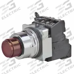 SIEMENS Illuminated Push Button: Illuminated, Extended Profile, Non-Metallic, 30 mm, 1NO/1NC (MPN 52PT6D2AB). Key specifications — Brand: SIEMENS; Action: Momentary; Series: Class 52; Push Button Material Type: Non-Metallic.