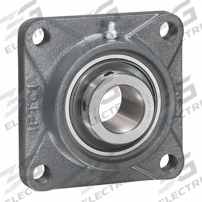 IPTCI BEARINGS Flange Mount Bearings: Radial Ball, 1 1/4 in Bore, Set Screws - High-Temperature Food-Grade Flange-Mount Ball Bearings