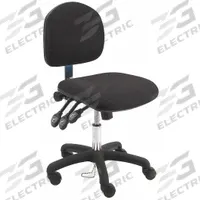 Ergonomic Chair: Fabric, Armless, Ht Range 17 in to 22 in, 19 in Seat Wd, 17 in Seat Dp, 5 Casters (MPN LNS-DF-TLC-WW-BLACK). Key specifications — Foot Support: No; Back Tilt Backward: 80°; Back Tilt Forward: 105°; Base Material: Nylon; Brand: BENCHPRO; Product Type: Ergonomic Chair; ESD-Safe: Not ESD Safe; Seat Tilt Backward: 10°.