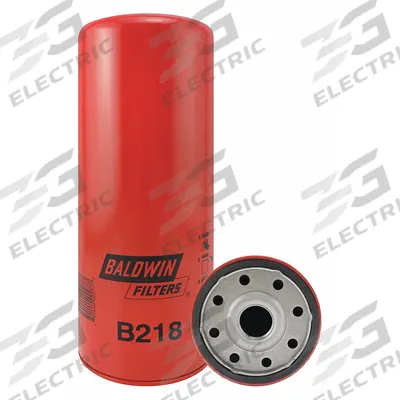 BALDWIN FILTERS Oil Filter: B218, 1 1/8"-16 Thread Size, 10 7/16 in Overall Ht - Spin-On Oil Filters