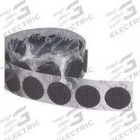 VELCRO BRAND Hook-and-Loop Fastener: Disc, 3/4 in Overall Dia, Hook, Black, Adhesive, Acrylic, Nylon (MPN 192318). Key specifications — Brand: VELCRO BRAND; Material: Nylon.