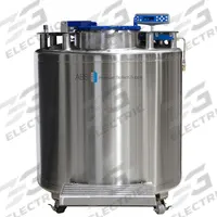 AMERICAN BIOTECH SUPPLY Cryogenic Storage System: 698 L Capacity, 45 in Overall Dia, Stainless Steel (MPN KVP-2). Key specifications — Brand: AMERICAN BIOTECH SUPPLY; Material: Stainless Steel; Includes: LN2 Measuring Rod.