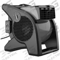 Centrifugal Blower: 310 cfm, 1/16 hp, Pivoting Frame, 120V AC, 3 Speeds, Gray, Variable, ABS, ABS (MPN 9550). Key specifications — Product Type: Centrifugal Blower; GFCI Protected: Yes; Number of Speeds: 3; Housing Material: ABS; Brand: AIR KING; Nominal Voltage: 115V AC.