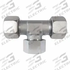 BRENNAN INDUSTRIES Compression Tee Fitting: M18x1.5 x M18x1.5 x M18x1.5 Thread Size, Swivel, D6600 (MPN D6600-L12-L12-L12-SS). Key specifications — Series: D6600; Brand: BRENNAN INDUSTRIES.