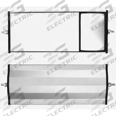 VELVAC Truck Mirror - Split Glass: Rectangular, Flat - Rectanglar Mirrors