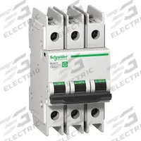 SCHNEIDER ELECTRIC IEC Miniature Circuit Breaker: 45 A Amps, 14kA at 120/240V AC, Screw Clamp, C (MPN M9F42345). Key specifications — DC Voltage Rating: Not Rated; Max. AIR Rating: 14kA at 120/240V AC; Terminal Connection: Screw Clamp; Brand: SCHNEIDER.