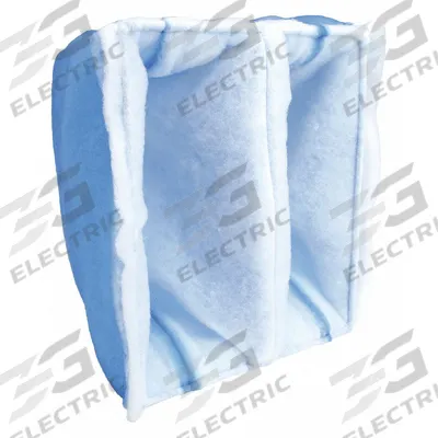 GRAINGER Cube Air Filter: 16 in x 20 in x 10 in, 2 Pockets, Synthetic, Blue/White - 3-Ply Cube Air Filters