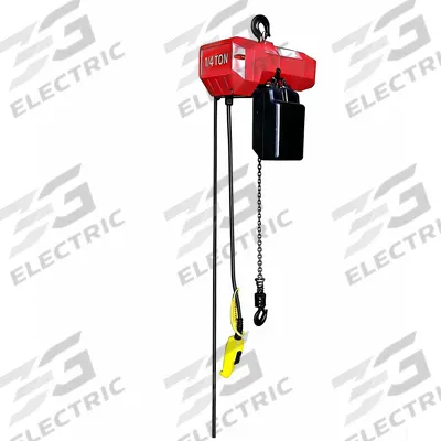 Dayton Electric Chain Hoist: H4 - Heavy Duty, 115/230V AC, Hook Mounted - No Trolley - General Purpose Electric Hoists