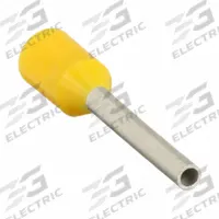 PANDUIT Wire Ferrule: 24 AWG Max Wire Size, Holds 1 Wire, Yellow, Polypropylene, 0.04 in Ferrule Dia (MPN FSD73-8-D). Key specifications — Brand: PANDUIT.