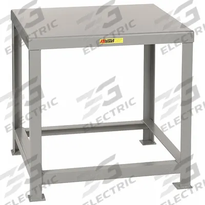 LITTLE GIANT Work Table: Fixed Ht, Steel, 30 in x 28 in, 10,000 lb Overall Load Capacity - Steel-Top Worktables