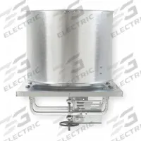 Axial Upblast Roof Exhaust Fan: Belt Drive, 36 in Blade, 13,858 cfm, ODP, 3/4 hp, 208/220/440V AC, 3 (MPN 7HZ19). Key specifications — Number of Speeds: 1; Nameplate Voltage: 208/220/440V AC; Brand: DAYTON.