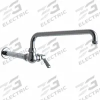 CHICAGO FAUCETS Glass Filler: 334, Single-Post, Cast Brass, Polished Chrome, 6 gpm Flow Rate, Spray (MPN 334-ABCP). Key specifications — Brand: CHICAGO FAUCETS; Body Material: Cast Brass; Spout Shape: Arc; Inlet Connection Type: NPSM.