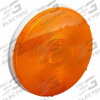 GROTE Stop/Turn/Tail Light: Incandescent, Turn Signal Light, Amber, Round - Turn Signal Lights