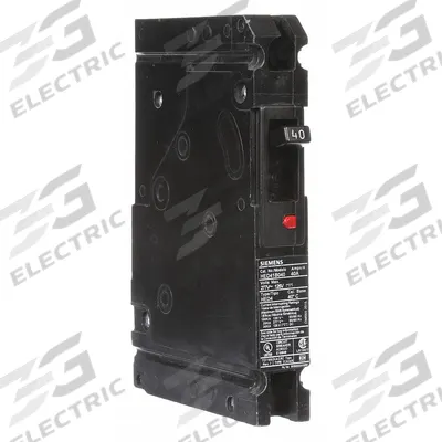 Siemens Molded Case Circuit Breaker: 40 A Amps, 25kA at 277V AC, Fixed, Load Side Lug - ED-Frame Siemens Molded Case Circuit Breakers