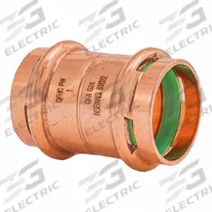 QUICKFITTING SUREPRESS Press Copper Coupling with Stop: 1 in CTS x 1 in CTS size, Dimple Center Stop (MPN SPWC33R). Key specifications — Brand: QUICKFITTING SUREPRESS; Broad - Material for Bullet: Copper Or Bronze; Brand - Broad: QUICKFITTING SUREPRESS.