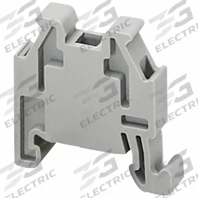 SCHNEIDER End Barrier: Screw Mount, Gray - End Stops & Clamps