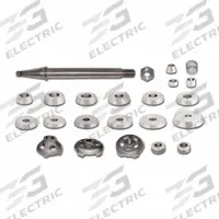 BENDPAK Adapter Set: Truck Adapter Set, 1 1/2- 12 Thread Size, 2 1/2 in Overall Ht (MPN 5150161). Key specifications — Includes: (1) truck arbor(1) arbor nut(2 )spacers(3) Hubless adapters(2)double taper adapters(13) centering cones(1) spring; Product Type: Truck Adapter Set; Thread Size: 1-1/2- 12; Brand: BENDPAK.