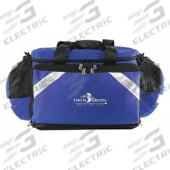 IRON DUCK Trauma Bag: 23 in L x 17 in W x 12 in H, Nylon, Blue, 11-20 in/30+ in, 11-20 in (MPN 32325-RB). Key specifications — Color: Blue; Closure Type: Zipper; Features: Removable Interior Lining; Brand: IRON DUCK.