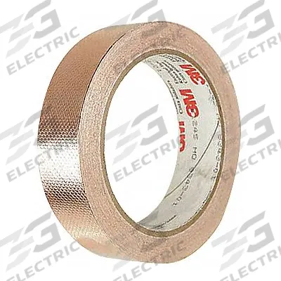 3M Conductive Electrical Tape: 1 in Wd, 18 yd Lg, 4 mil Thick, 600 V Volt Rating - General Purpose Foil Electrical Tape