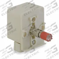 SCHNEIDER ELECTRIC Lamp Module: 30 mm Size, Red, LED, 28 V AC/DC Rating, No Transformer (MPN 9001KM35LR). Key specifications — Compatible Operator: Selector Switch; Compatible with Series: 9001K; Terminal Connection Type: Screw Clamp Terminals; Brand: SCHNEIDER; Manufacturer Part Number: 9001KM35LR; Includes Bulb: Bulb Included.