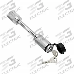 REESE Receiver Lock: Dogbone, Silver, (2) Keys/Rubber Cap, Receiver Lock (MPN 7033200). Key specifications — Lock Type: Dogbone; Includes: Rubber Cap; Vehicle Class: V; Brand: REESE; Color: Silver; Product Type: Receiver Lock.