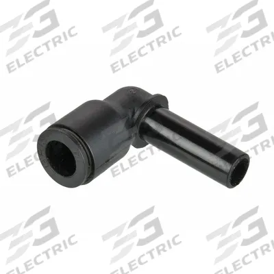 LEGRIS Push-Fit Elbow Fitting: 6 mm OD x 4 mm OD Size, Push-to-Connect x Push-to-Connect - Nylon & Nickel-Plated Brass Tube Fittings