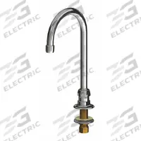 CHICAGO FAUCETS Spout: Spout, Gooseneck, Swivel Spout, Brass, Polished Chrome, 1.5 gpm Flow Rate (MPN 626-E35ABCP). Key specifications — Includes: Mounting Hardware; Product Type: Spout; Spout Style: Swivel; Body Material: Brass; Color/Finish: Polished Chrome; Brand: CHICAGO FAUCETS.