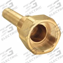 WINTERS Threaded Thermowell: Brass, For 3 1/2 in Stem Lg, 2 1/2 in Insertion Lg, 710 psi (MPN TIW01LF). Key specifications — attr1275131: 400°F/204°C; attr1275136: WINTERS; attr1275129: 710 psi.