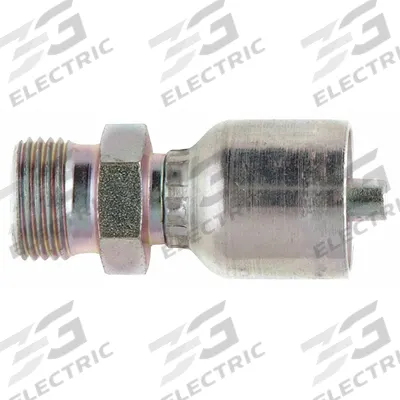 PARKER Hydraulic Crimp Fitting: Steel x Steel, Straight, -20 For Hose Dash Size - Parker Crimp Hydraulic Hose Fittings with Metric Connection