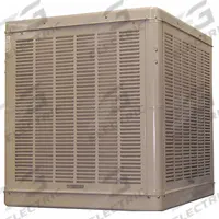 CHAMPION Ducted Evaporative Cooler: 4,000 sq ft, 2 in Pad Thick, 3/4 hp HP (MPN 7K590). Key specifications — Brand: CHAMPION; Evaporative Cooler Voltage: 208-230/460V AC; Drive Package Installation: Assembly Required; Includes Drive Package: Drive Package Included.