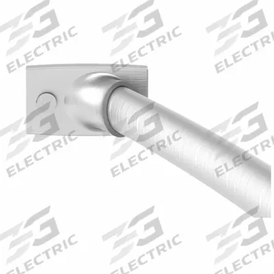 WINGITS Curved Shower Rod: 60 in Overall Wd, Stainless Steel, Satin, Drywall - Rods & Mounting Hardware for Shower Curtains