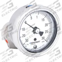 ASHCROFT Pressure Gauge with Diaphragm Seal: 0 psi to 30 psi, 1009/310-315, 2 1/2 in Dial, Glycerin (MPN 251009AW02B/310SSLXCGV/30). Key specifications — Brand: ASHCROFT; Gauge Case Liquid: None; Seal Fill Liquid: Glycerin; Gauge Case Material: 304 Stainless Steel; Seal Lower Housing Material: 316L Stainless Steel; Accuracy: ±1.50%.