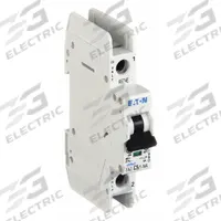EATON IEC Miniature Circuit Breaker: 5 A Amps, 48V DC, 10kA at 277/480V AC, Screw Clamp, FAZ-NA (MPN FAZ-C5/1-NA-SP). Key specifications — Brand: EATON; DC Voltage Rating: 48V DC; Max. AIR Rating: 10kA at 277/480V AC; Terminal Connection: Screw Clamp; AC Voltage Rating: 277/480V AC.